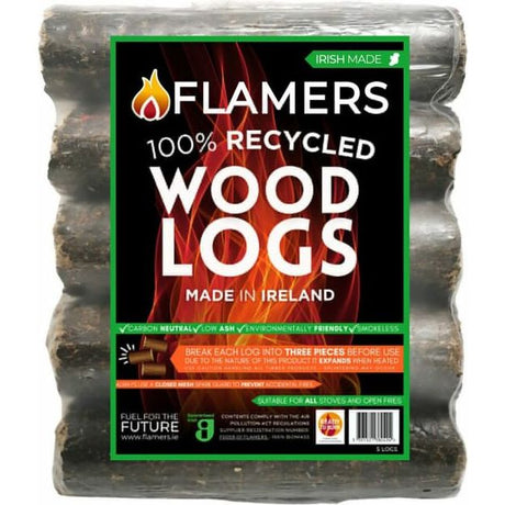Flamers Recycled Woodlogs 5 Pack | FLAM763