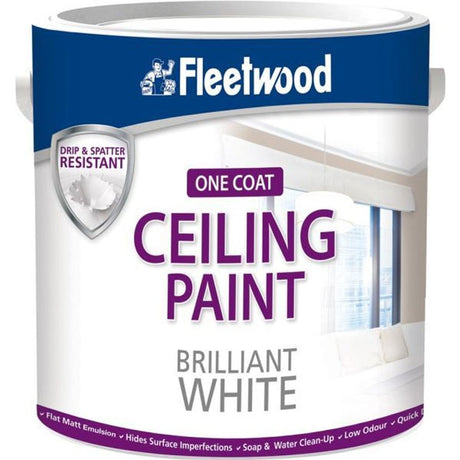 Fleetwood Ceiling Paint 5 Litre - Brilliant White | CLP50BW