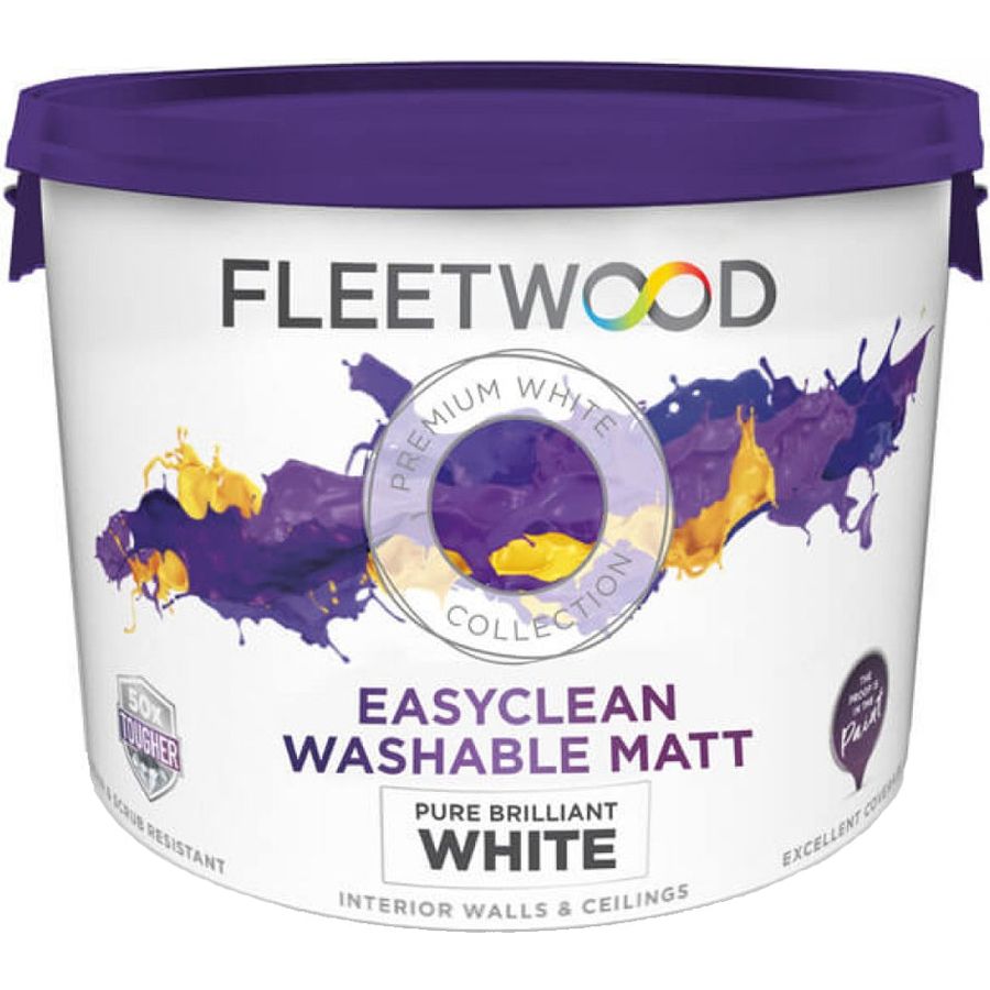 Fleetwood Pro-Clean Scrubbable Matt 10 Litre - White | TRMP10BW