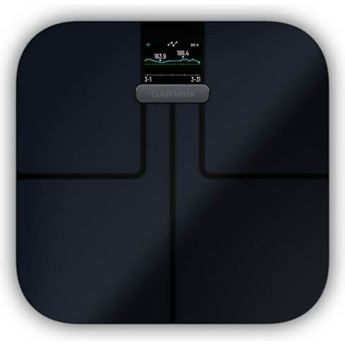 Garmin Index S2 Smart Bathroom Weighing Scale - Black | 49-GAR-010-02294-70