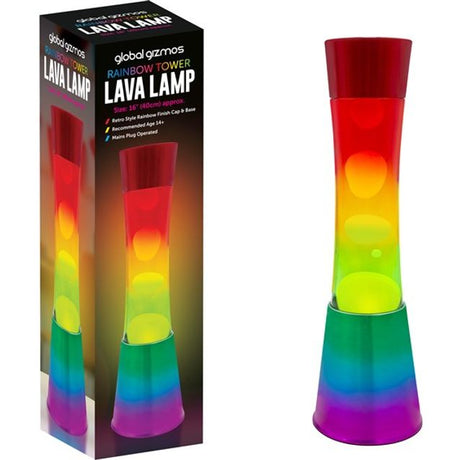 Global Gizmos 16 Inch Lava Lamp - Rainbow | 48859