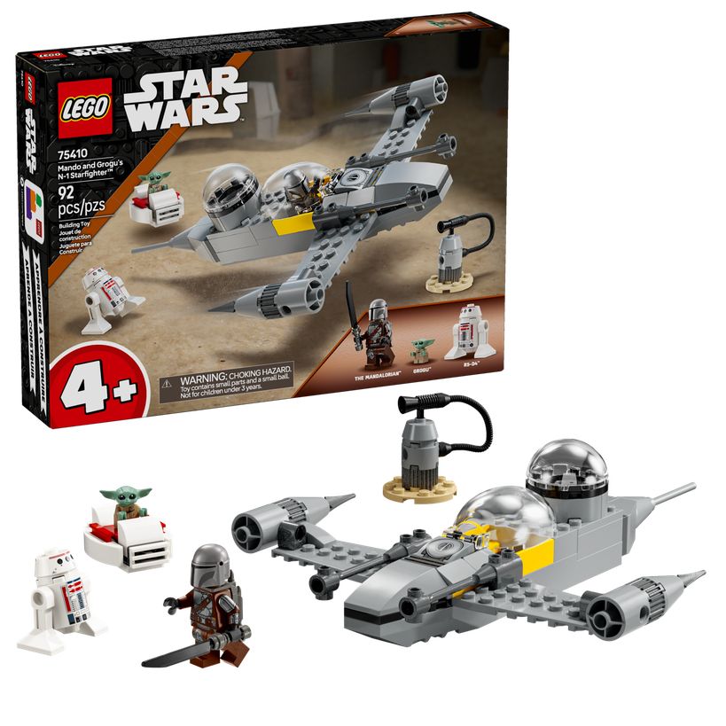 Lego Star Wars Mando and Grogu’s N-1 Starfighter | 75410