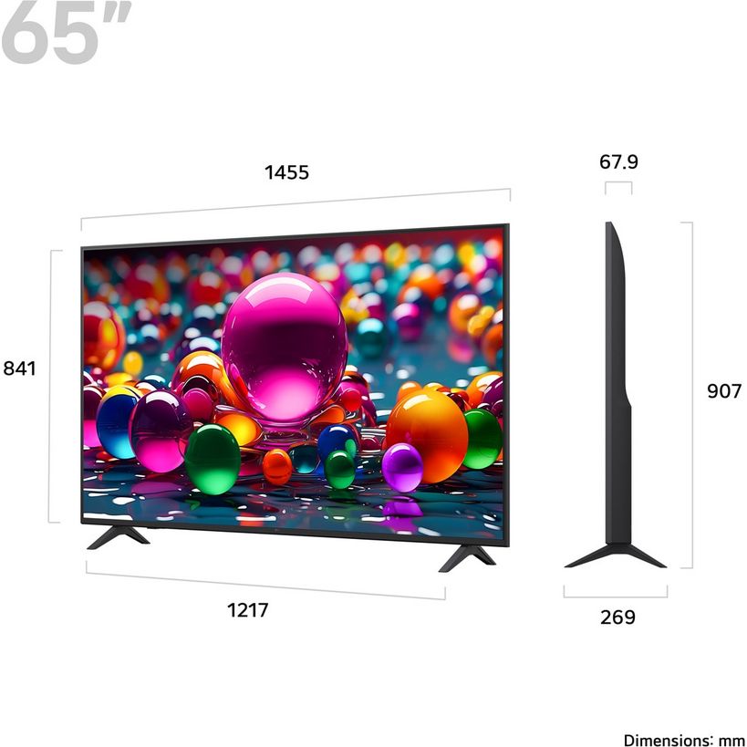 LG 65 Inch UA75 4K Ultra HD HDR LED Smart TV | 65UA75006LA.AEK