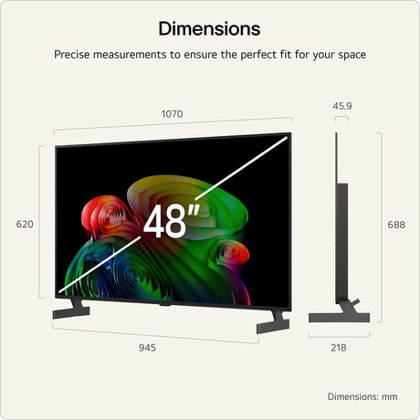 LG B6 Series 48 Inch 4K Ultra HD OLED Smart TV | OLED48B65LA.AEI