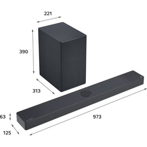LG USC9S 3.1.3ch Soundbar with Dolby Atmos - Black | USC9S.DGBRLLM