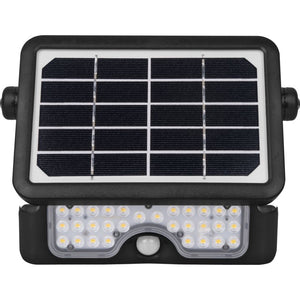 Luceco Solar Guardian LED Floodlight & PIR 5W Black | LCELEXSF6B40