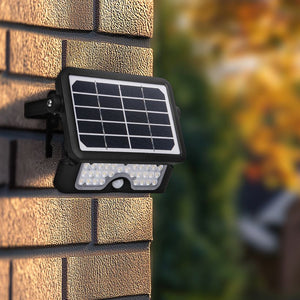 Luceco Solar Guardian LED Floodlight & PIR 5W Black | LCELEXSF6B40