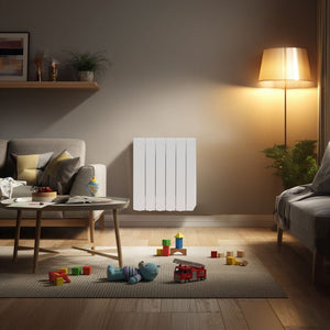 Masterplug SmartEnergy Oil Filled Radiator 1000w Wall Mounted - White | OILW100W5UK-MP