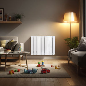 Masterplug SmartEnergy Oil Filled Radiator 1500w Wall Mounted - White | OILW150W8UK-MP
