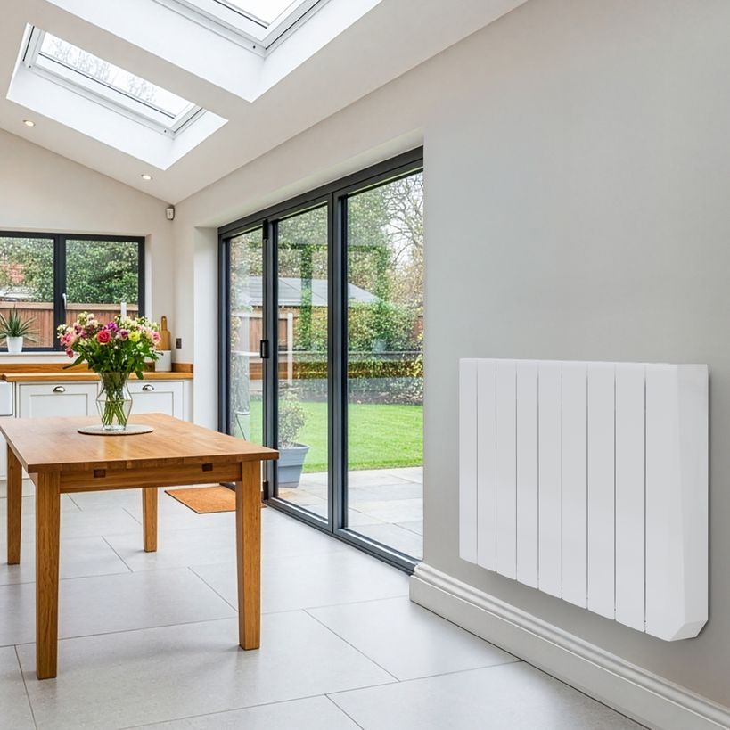 Masterplug SmartEnergy Oil Filled Radiator 1500w Wall Mounted - White | OILW150W8UK-MP