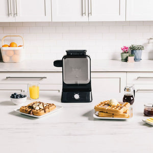 Ninja Belgian Waffle Maker - Black and Silver | BW1000UK