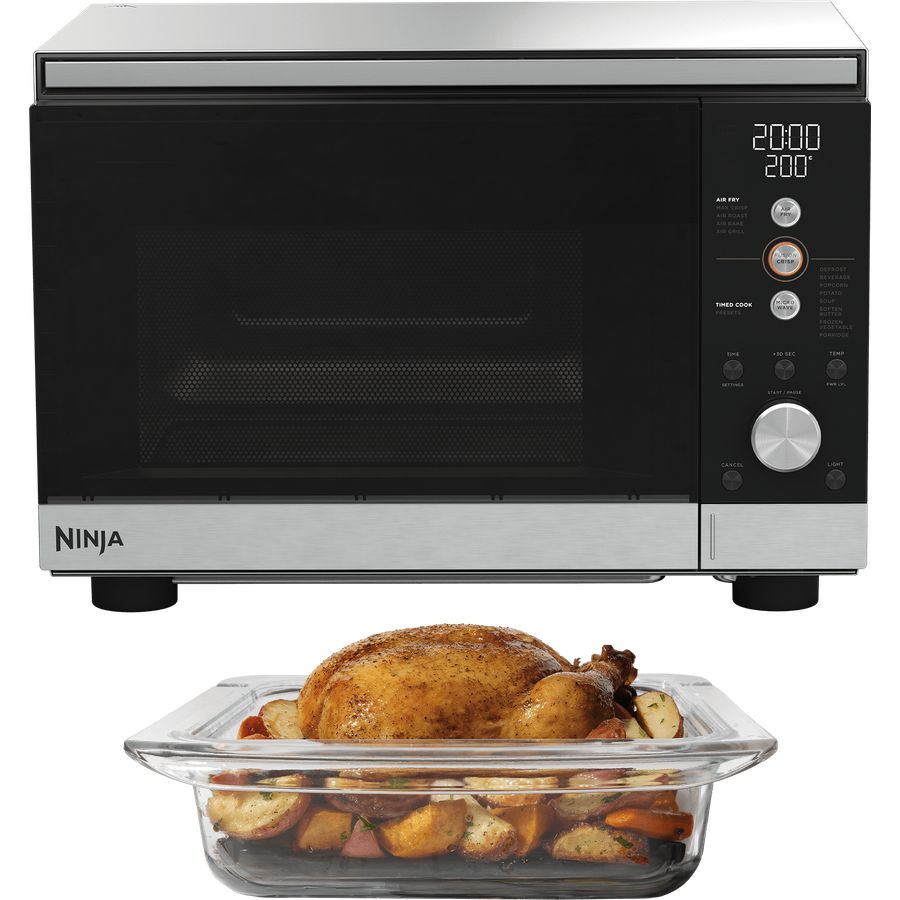 Ninja CRISPi Microwave, Air Fryer and Oven - Silver | MW101UK