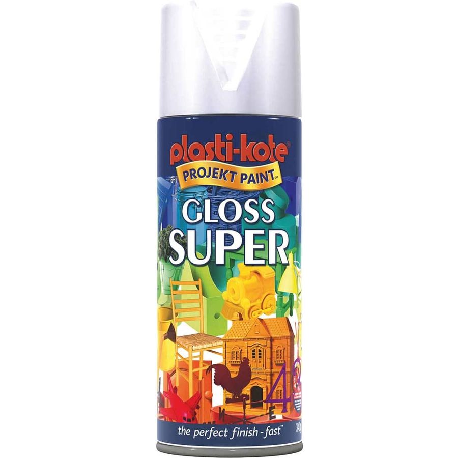 PlastiKote Spray Paint 400ml - White Gloss | 30810912