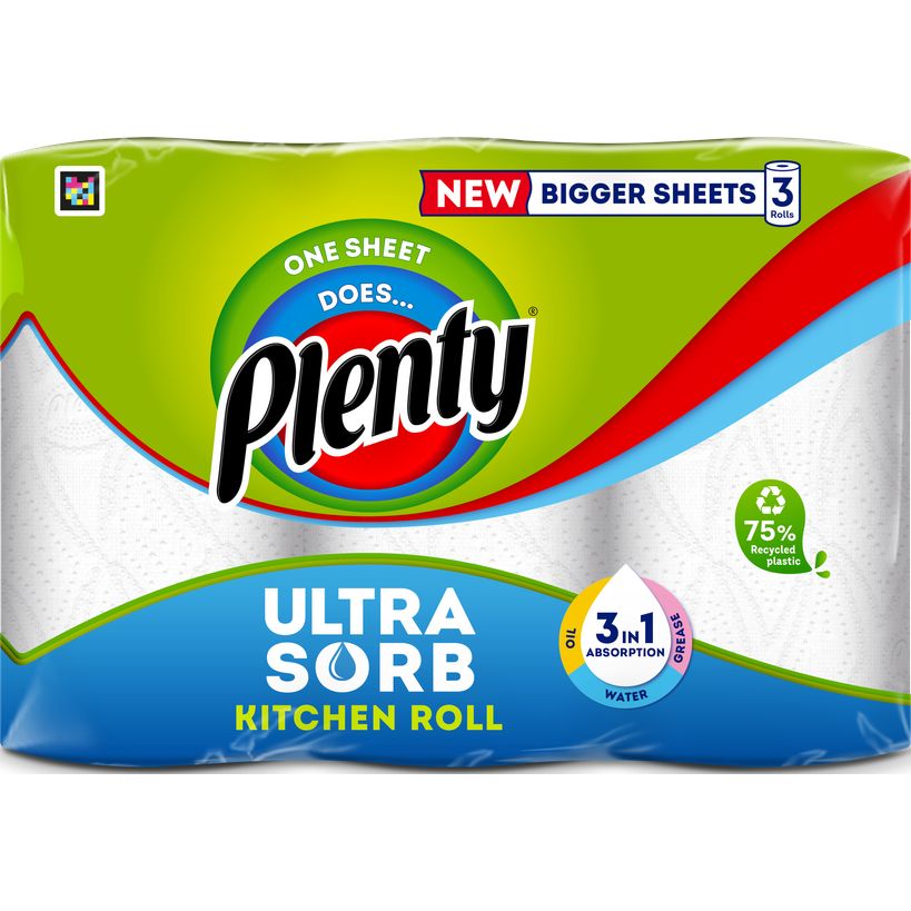 Plenty Ultrasorb Kitchen Towel - 3 Roll | 1404006