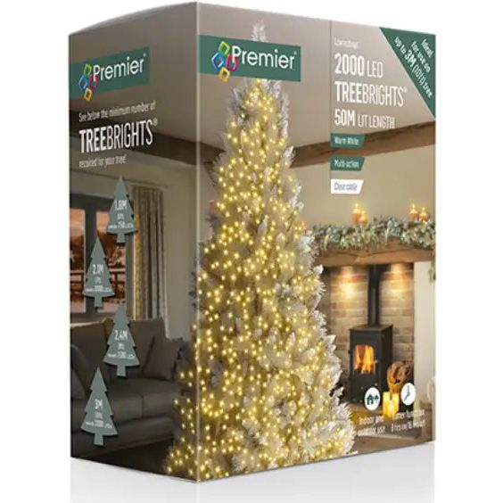 Premier 2000 LED Multi Action Treebrights with Timer - Warm White | LV162181WWC