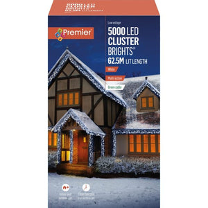 Premier 5000 LED Multi Action Clusterbrights with Timer - White | LV232605W