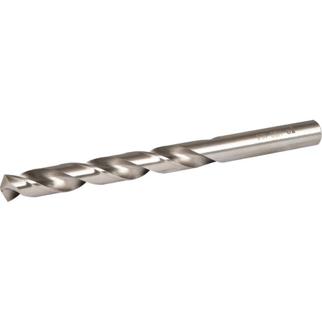 Ground HSS steel twist drill bit 12mm diameter by 151mm length with spiral flutes and cylindrical shank for metalworking and drilling applications
