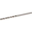 Rawlplug ground HSS steel drill bit 2mm x 49mm showing spiral flutes and pointed tip against white background