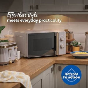 Russell Hobbs Bronte 20 Litre 800w Manual Microwave - Stone | RHMM833ST