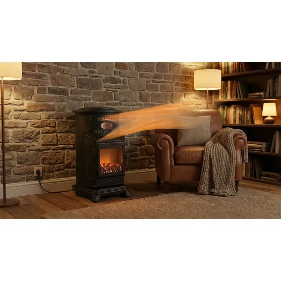 Sahara Provence Portable Hybrid Gas and Electric Heater 6kw - Black | PROVFOB-HB6-BK