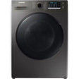 Samsung Series 5 Ecobubble 8kg washer 5kg dryer combo in graphite grey with black circular door, digital display panel and control knob shown front-on