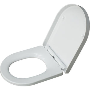 Saturn D Shaped Deluxe Soft Close Toilet Seat in White | BR03