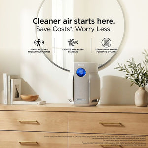 Shark BreatheClear Compact Air Purifier with NeverChange6 - Dove | HP062UK