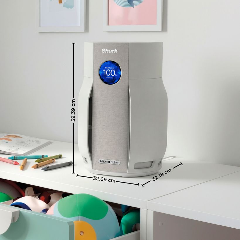 Shark BreatheClear with NeverChange6 Air Purifier - Dove | HP162UK