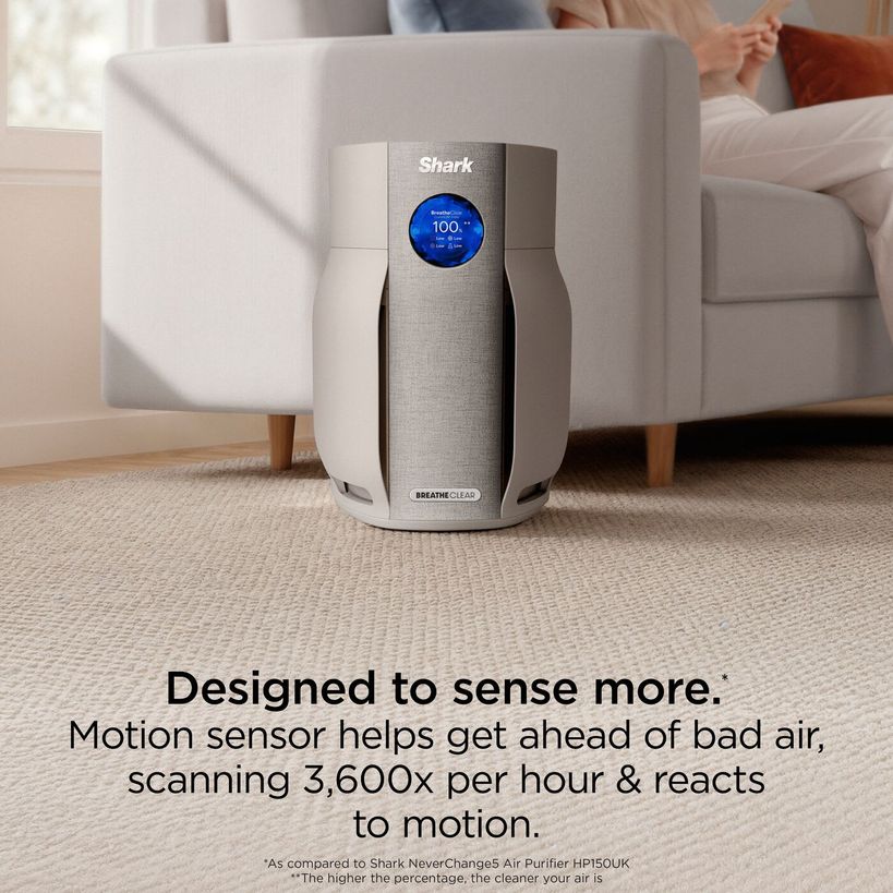 Shark BreatheClear with NeverChange6 Air Purifier - Dove | HP162UK