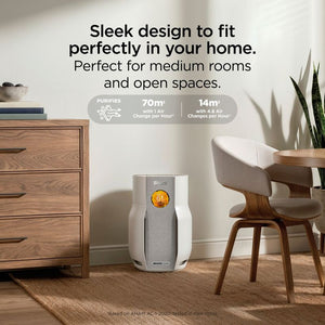 Shark BreatheClear with NeverChange6 Air Purifier - Dove | HP162UK