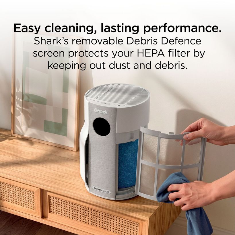 Shark BreatheClear with NeverChange6 Air Purifier - Dove | HP162UK