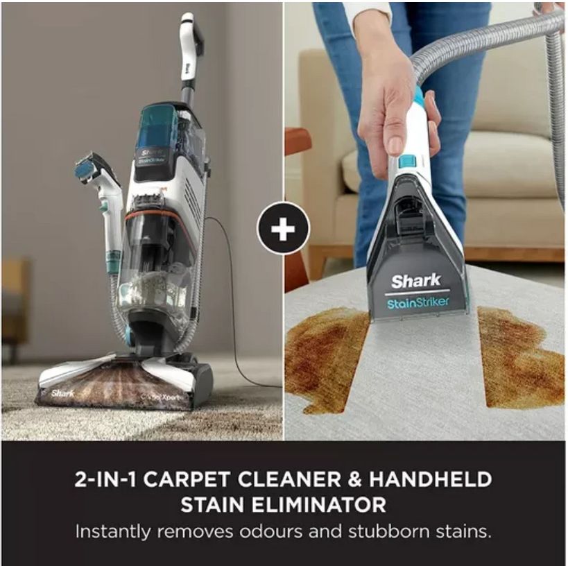 Shark CarpetXpert Deep Carpet Cleaner with Built-In StainStriker | EX200UK