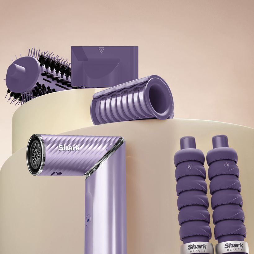 Shark FlexStyle IonCurl Ion Air Drying, Curling and Styling System - Lilac | HD840UKPU