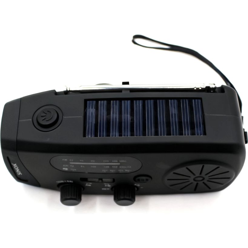 Sinox Compact Emergency Radio with windup Dynamo - Black | 056526