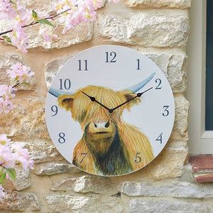 Smart Garden Highland Cow Wall Clock 12 Inch | 5164022