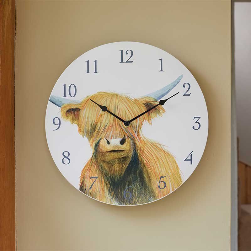 Smart Garden Highland Cow Wall Clock 12 Inch | 5164022