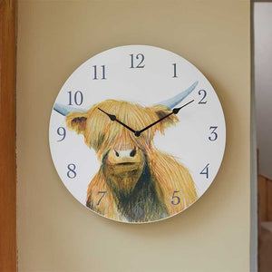 Smart Garden Highland Cow Wall Clock 12 Inch | 5164022