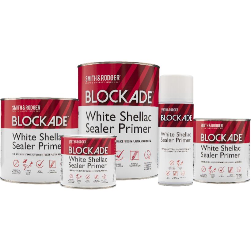 Smith and Rodger Blockade Shellac Sealer Primer 2.5 Litre - White | BLOCK2.5