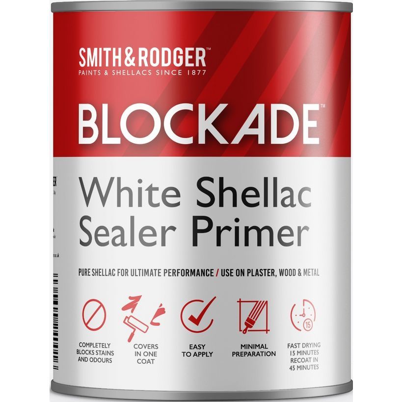 Smith and Rodger Blockade White Shellac Sealer Primer 500ml | BLOCK500