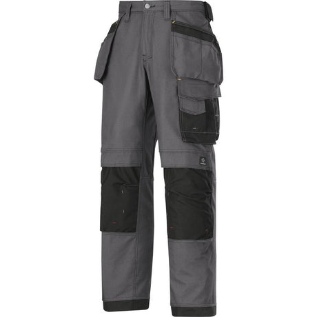 Snickers 3214 Holster Pocket Work Trousers Grey/black Size 44 W30 L32