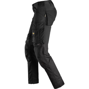Snickers 6341 AllroundWork Stretch Slim Fit Trousers Size 50 W35 L32 - Black | 63410404050
