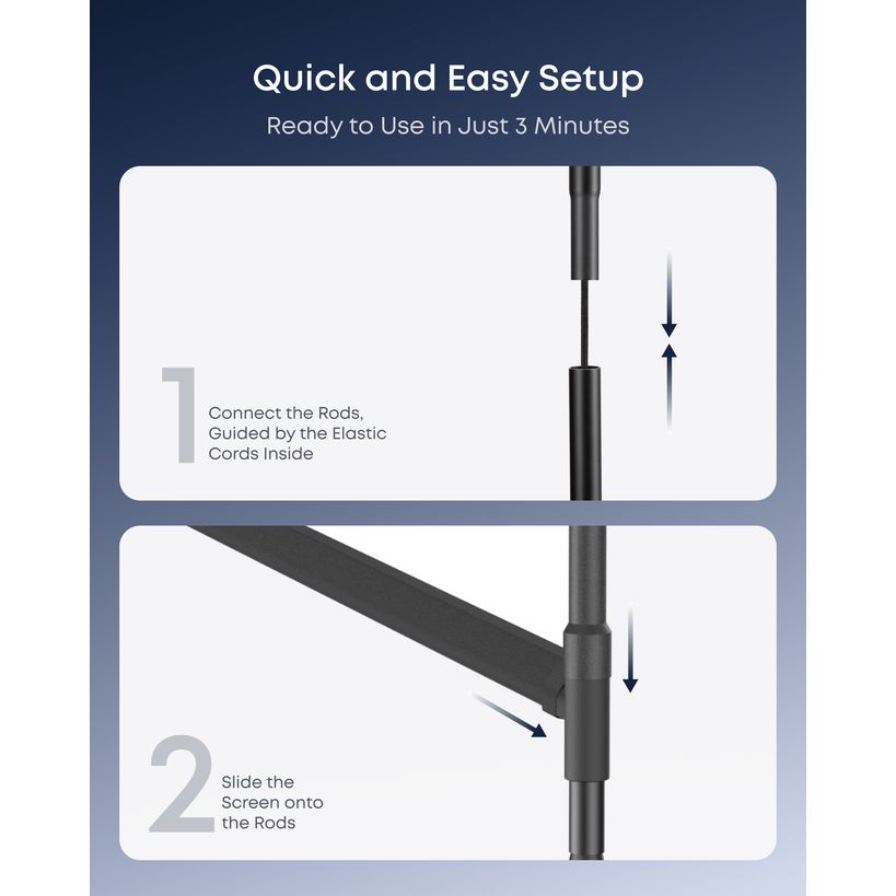 Soundcore Nebula P1 & P1i Display Combo Includes Both 100 Inch Screen and Projector Stand | D2010112
