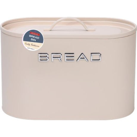 Steelex Brean Bin with Chrome Letters - Cream | TE6006