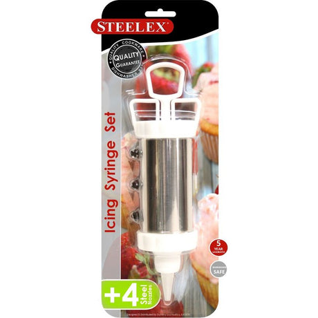 Steelex Icing Set with 4 Nozzles | HK0041