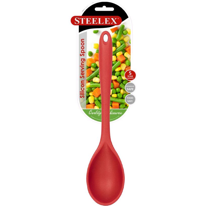 Steelex Silicone Serving Spoon - Red | HK9923