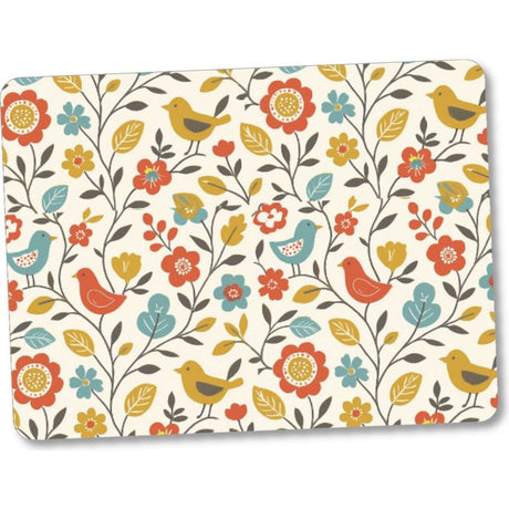 Steelex Tempered Glass Chopping Board 30cm x 40cm - Vibrant Garden | WS1012
