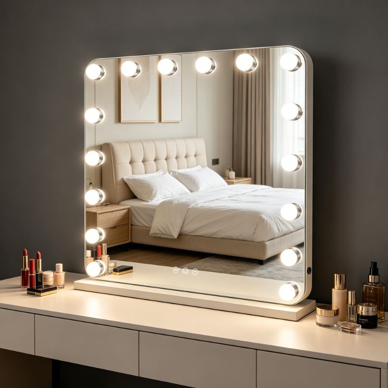 Tara Lane Hollywood Vanity Mirror 58cm - White | TL7609