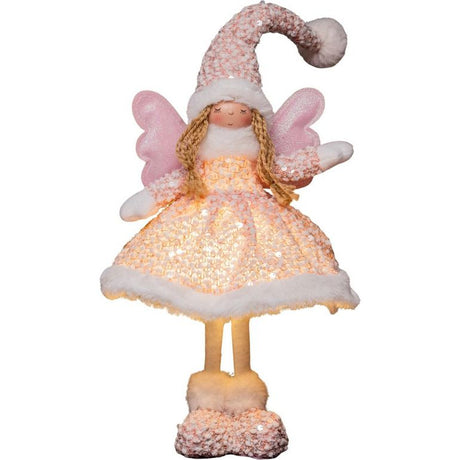 The Grange Collection Sitting Pink Fairy with Light Up Body 50cm | XT34