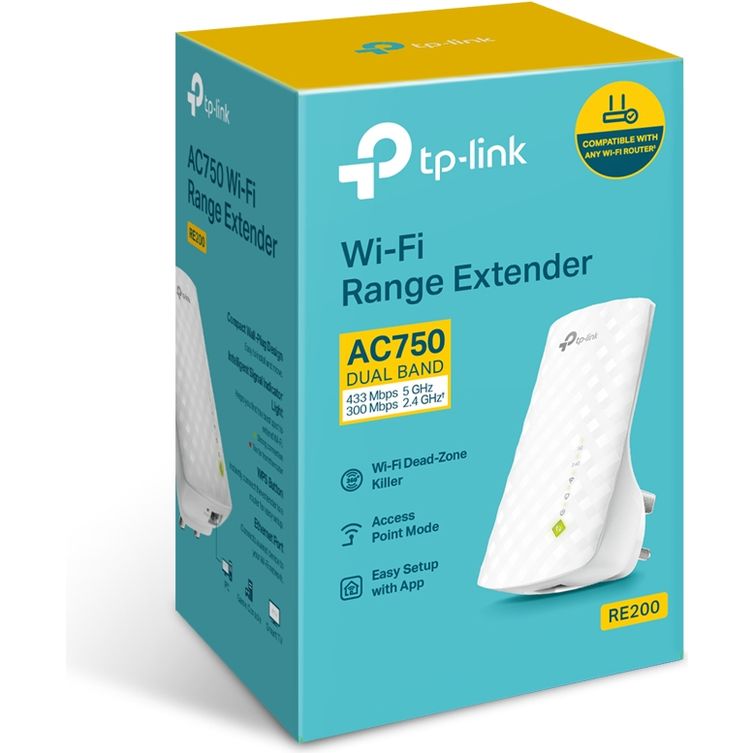 TP-Link AC750 RE200 Wifi Range Extender V3 | TPL-RE200