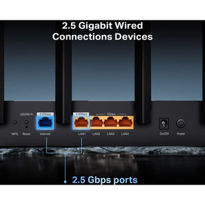 TP-Link Archer BE400 Wireless Wifi 7 Router - Black